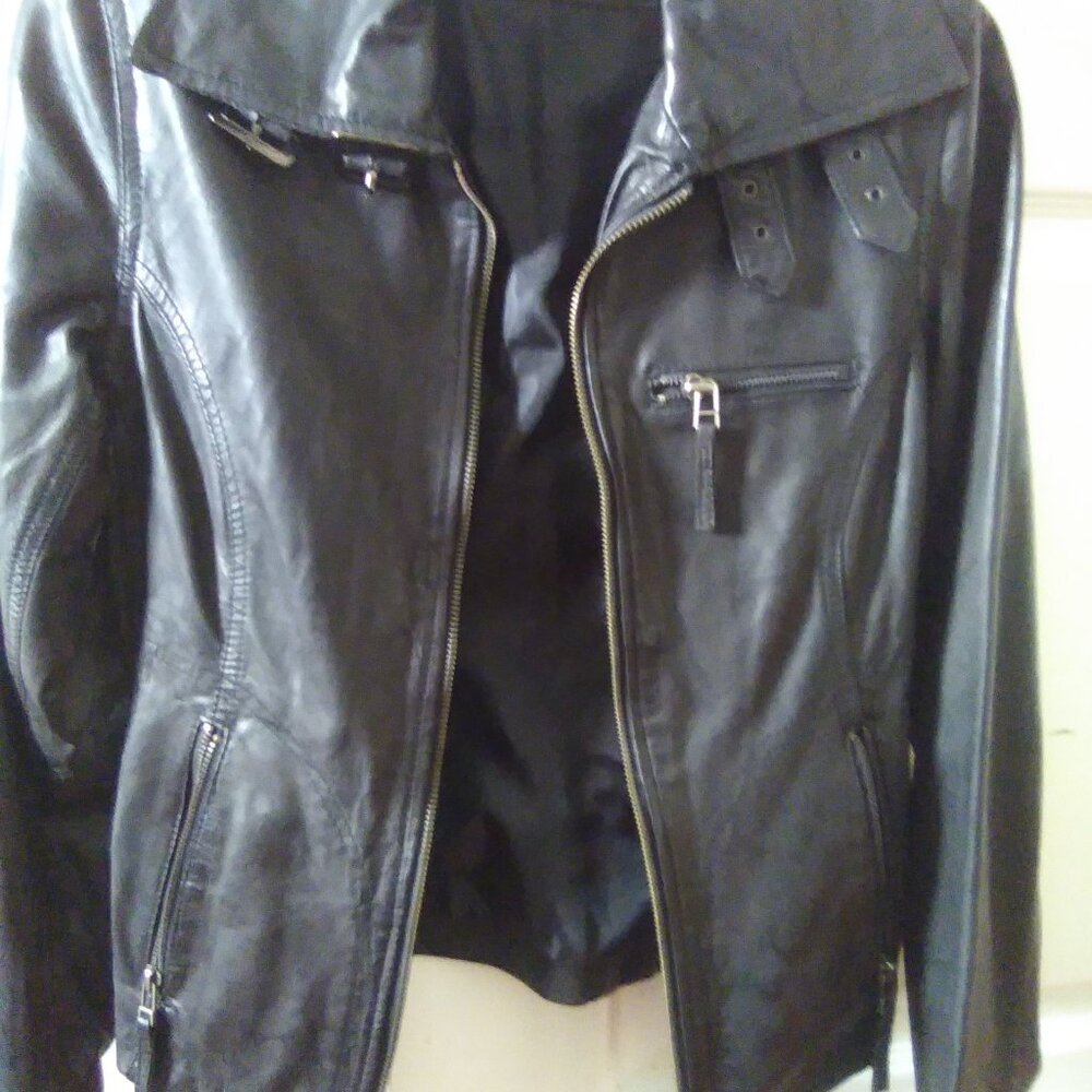 Genuine Black Leather Jacket